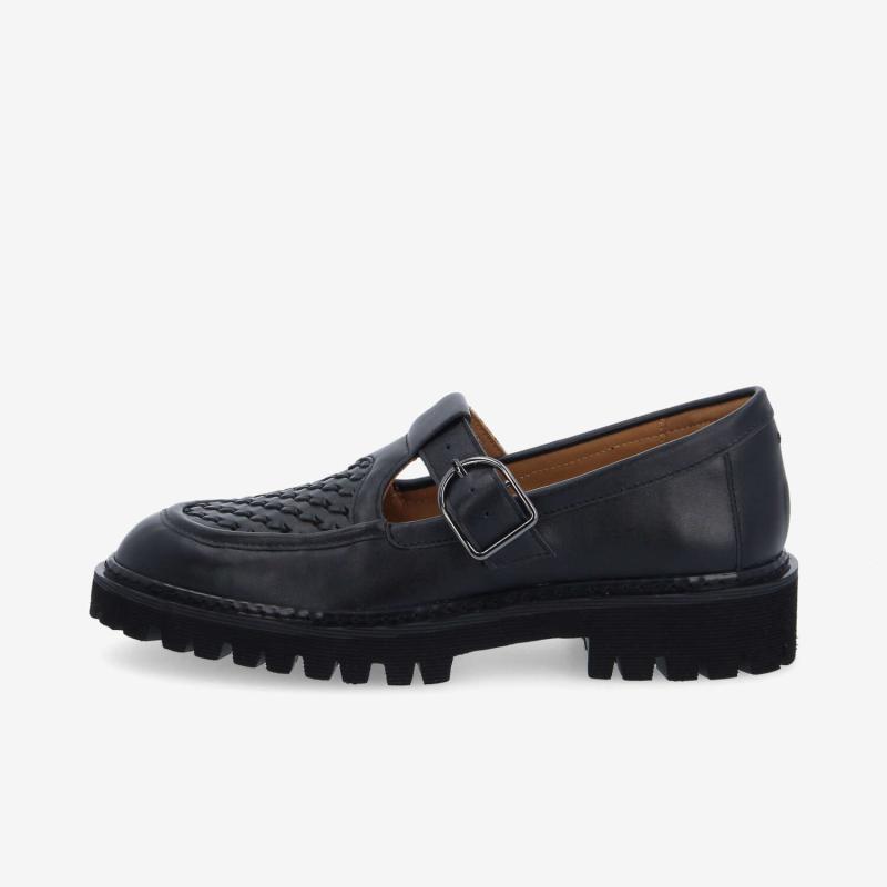 MYSEN BABIES W - NAPPA/WOVEN - NOIR